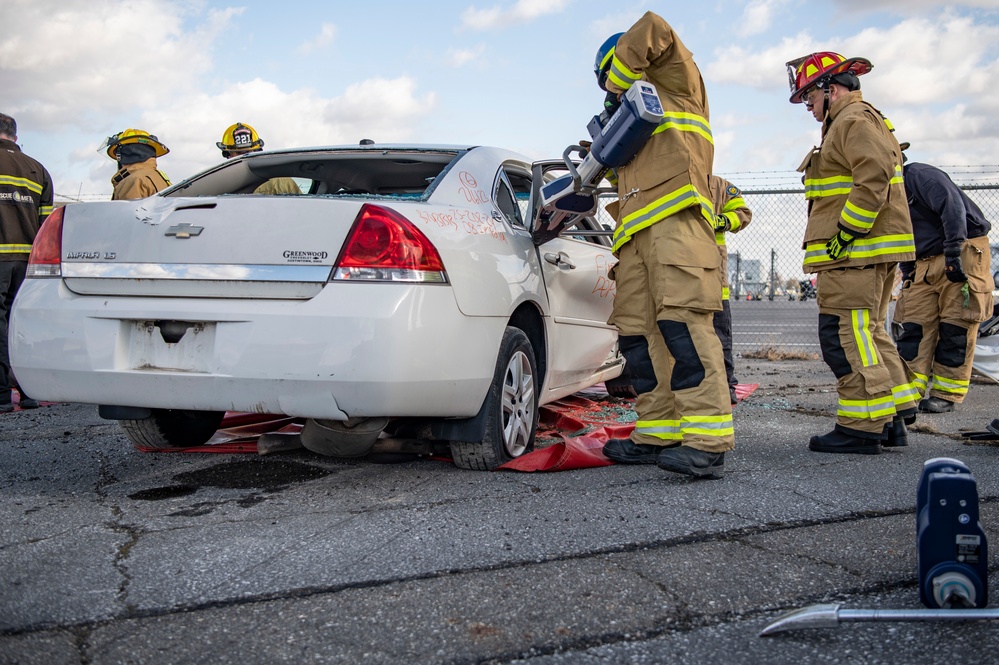 Rickenbacker Fire Department Jaws of Life training