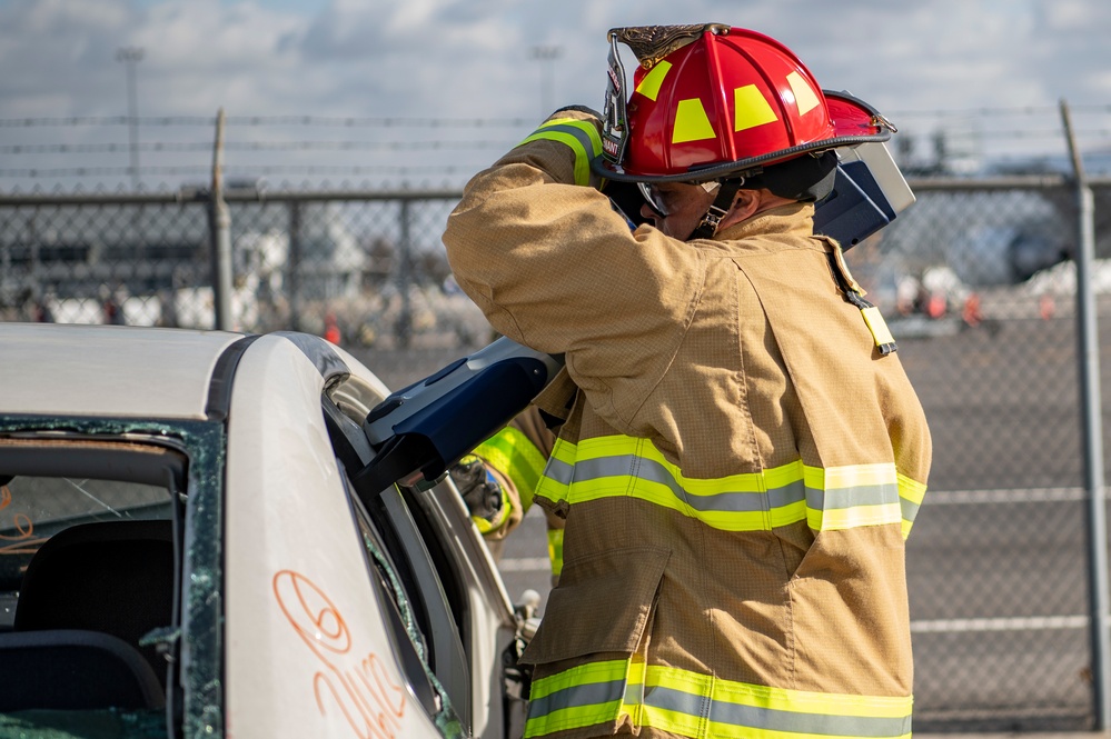 Rickenbacker Fire Department Jaws of Life training