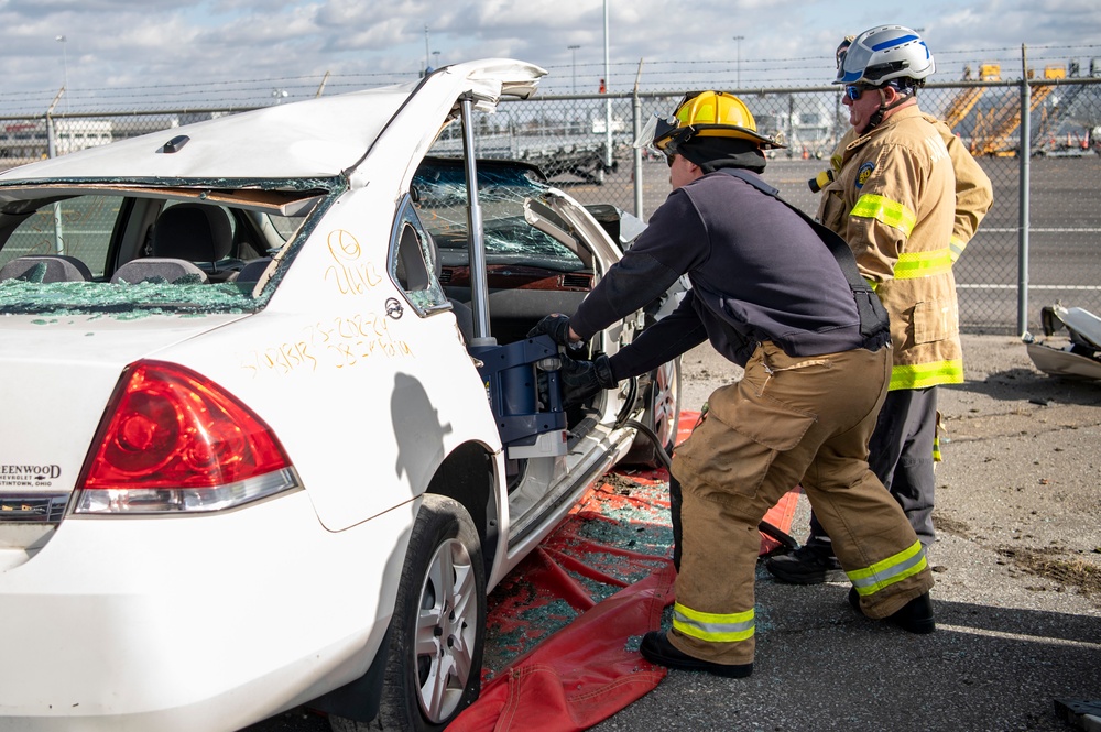 Rickenbacker Fire Department Jaws of Life training