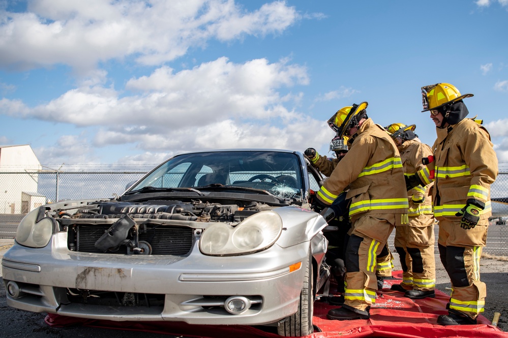 Rickenbacker Fire Department Jaws of Life training