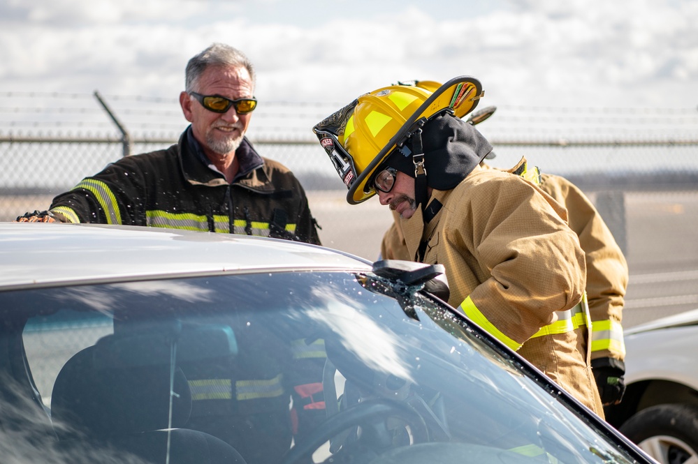 Rickenbacker Fire Department Jaws of Life training