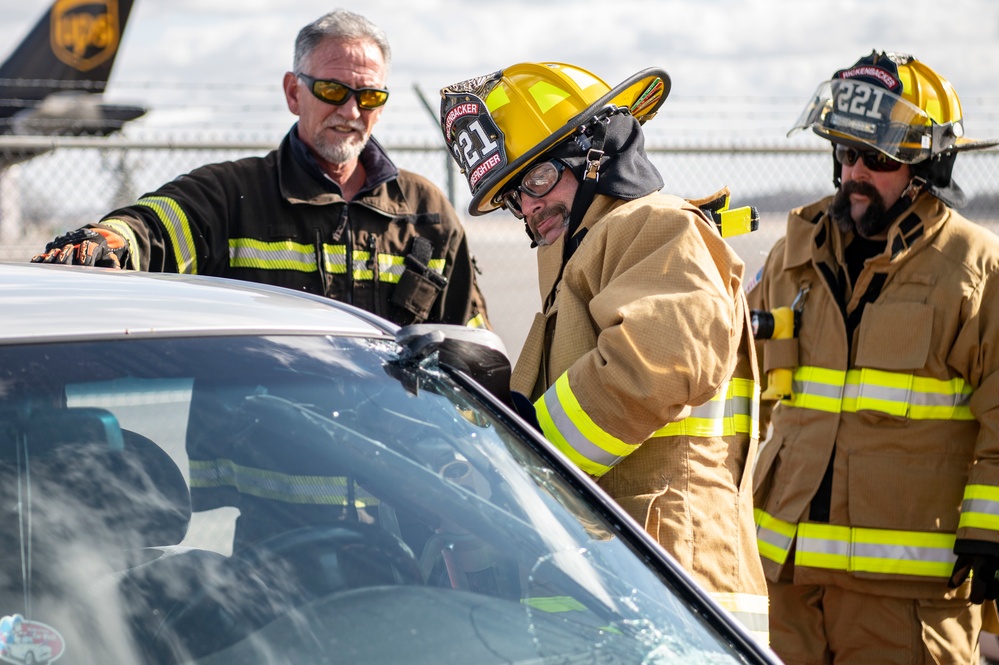 Rickenbacker Fire Department Jaws of Life training