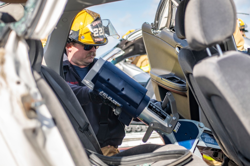 Rickenbacker Fire Department Jaws of Life training