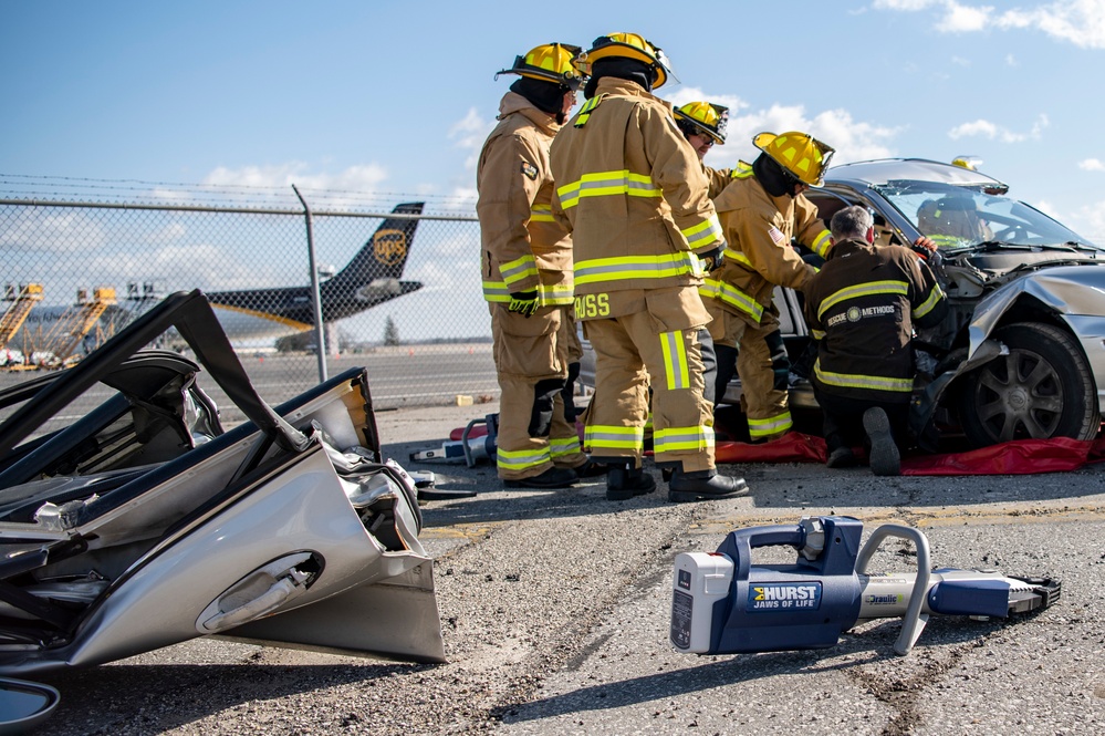 Rickenbacker Fire Department Jaws of Life training