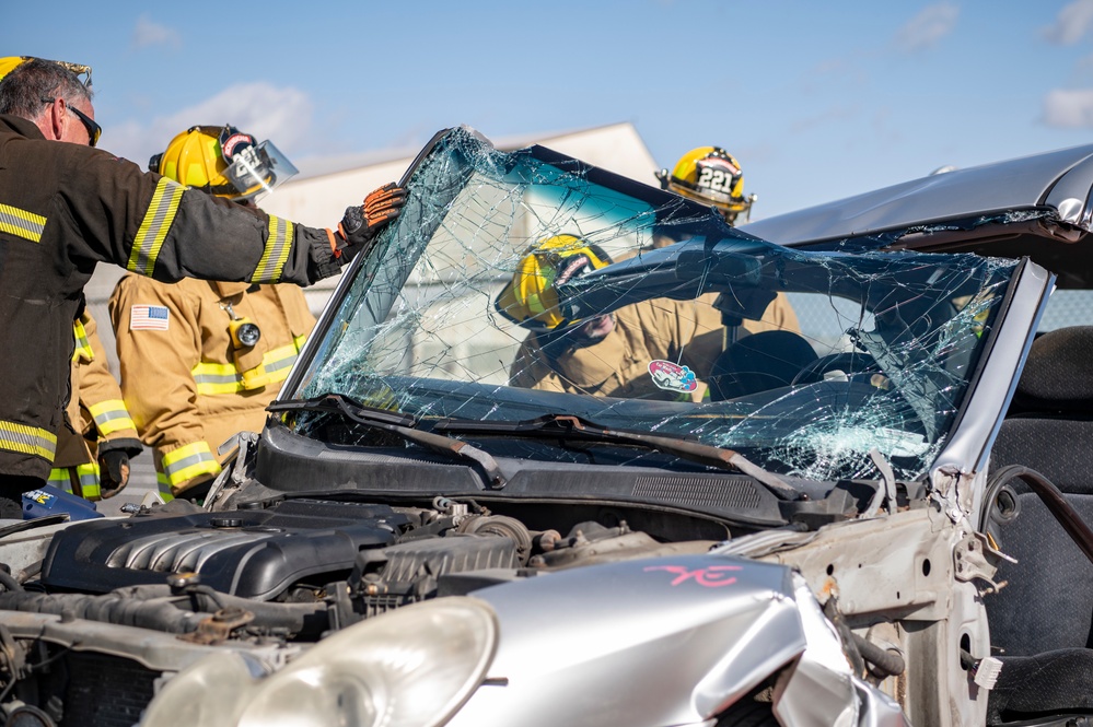 Rickenbacker Fire Department Jaws of Life training