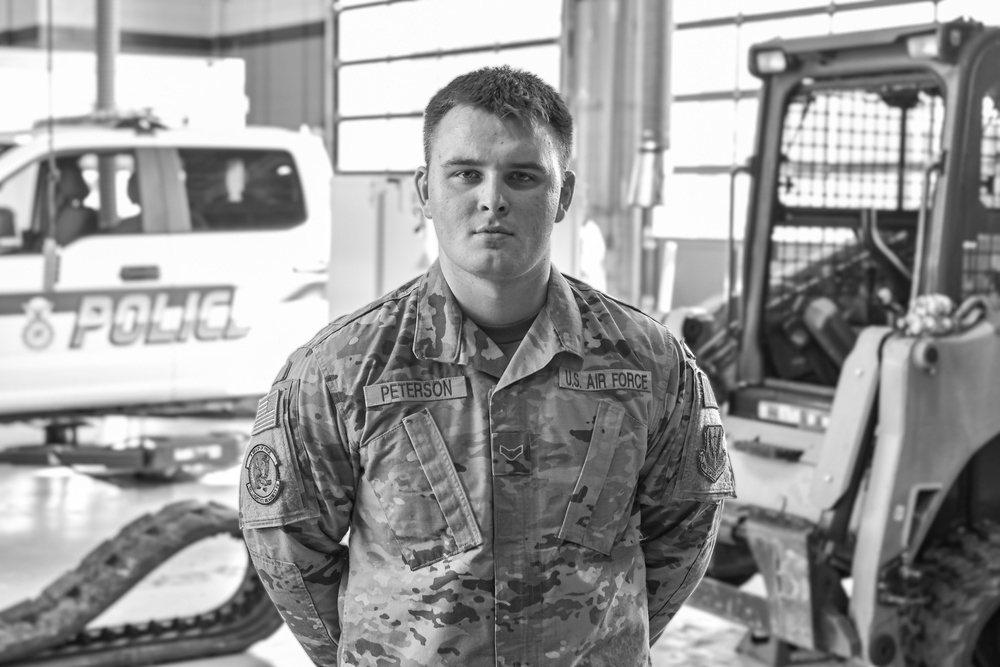 Airman 1st Class Conner Peterson portrait from the 110th Wing