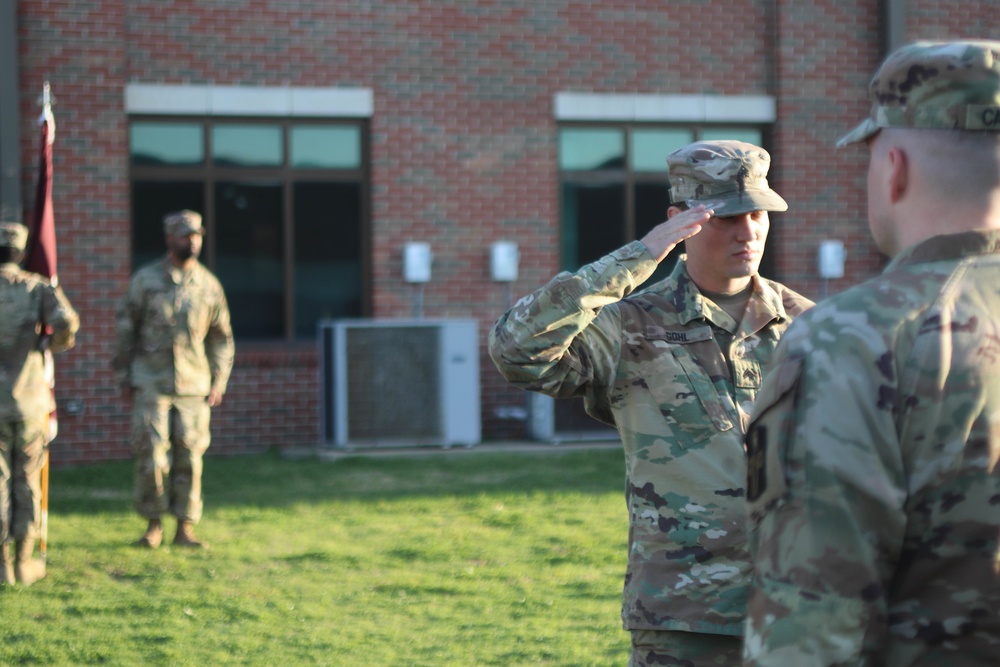 394th Field Hospital Leaders Award their Soldiers