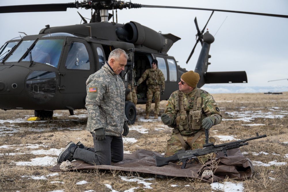 Army Honorary Commander participates in training
