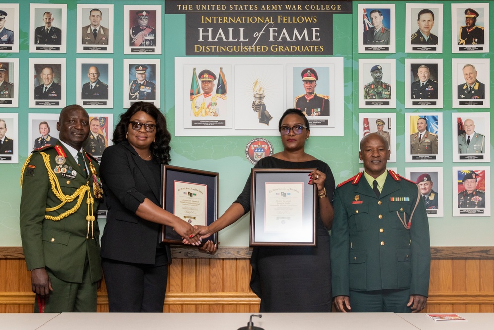 Zambia and Botswana generals inducted into war college hall of fame