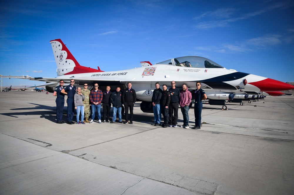 FedEx Racing visits Nellis Air Force Base
