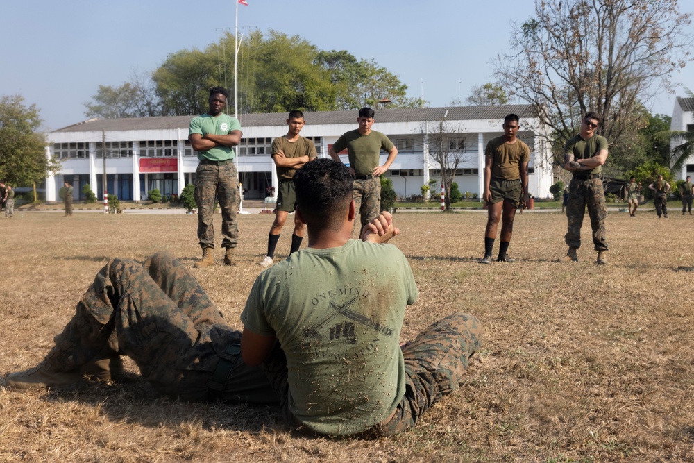 CLB 13 and Thailand Marines conduct MCMAP