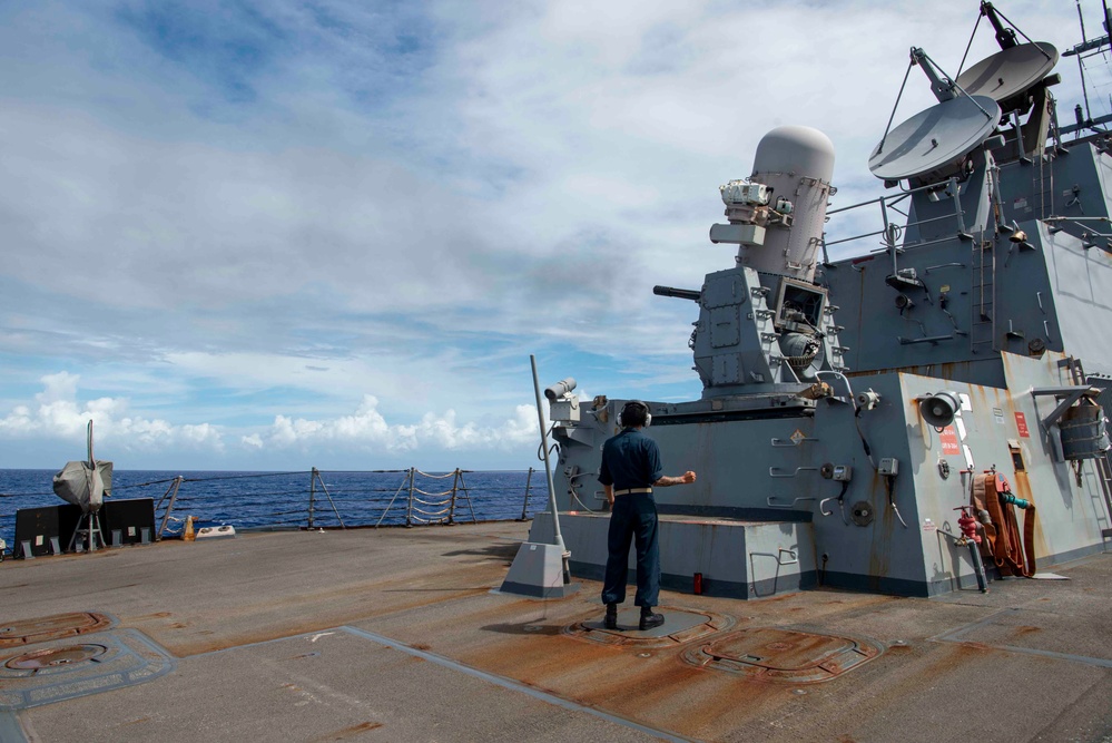 Wayne E. Meyer Conducts Live Fire Exercise