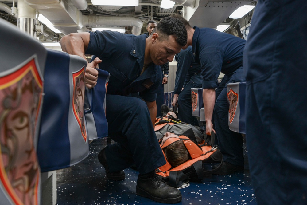 Sailor Participates In Medical Training