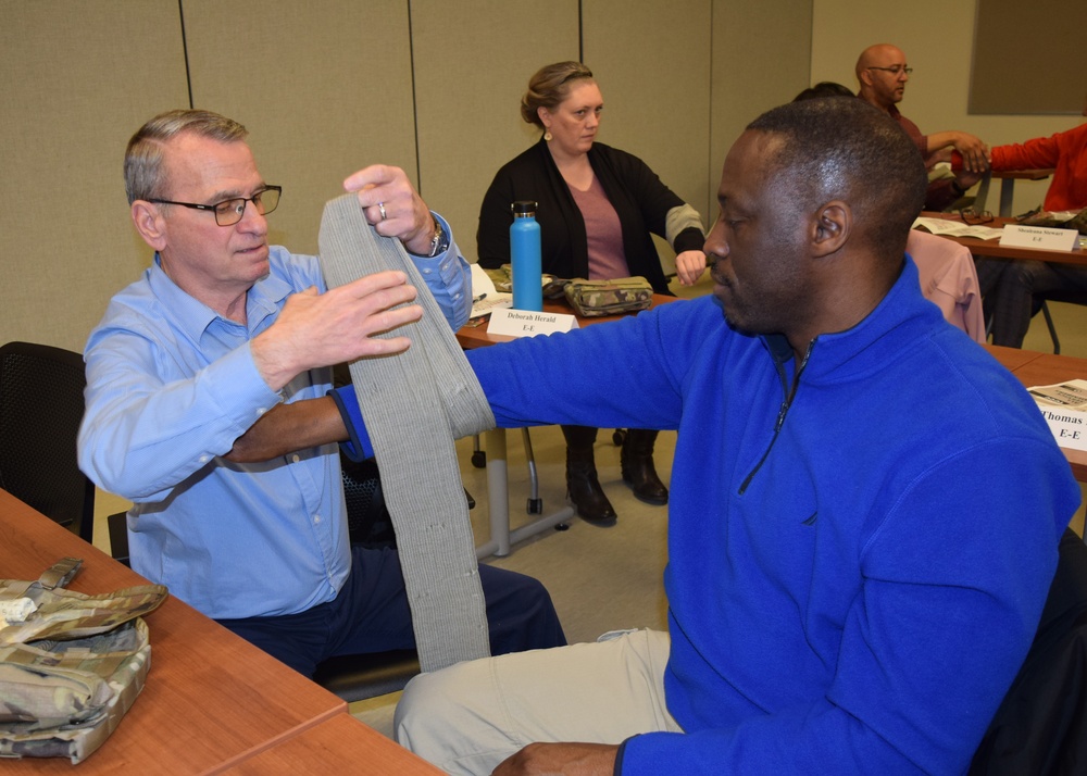 DA Civilians go through Emergency Essential Validation Course