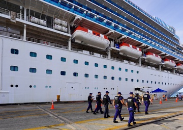 U.S. Coast Guard, partners welcome first cruise ships since COVID to Guam