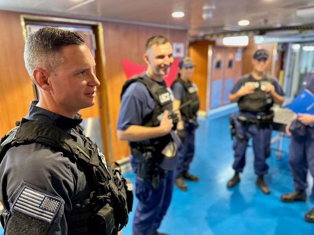 U.S. Coast Guard attends arriving cruise ships with partners in Guam