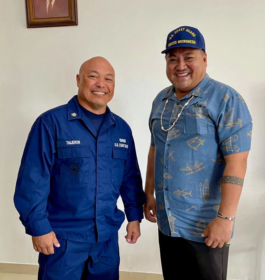 U.S. Coast Guard visits governor of Chuuk, Federated States of Micronesia
