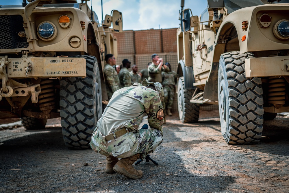 Combat Camera at work in Africa
