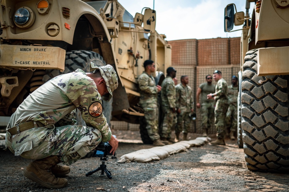 Combat Camera at work in Africa