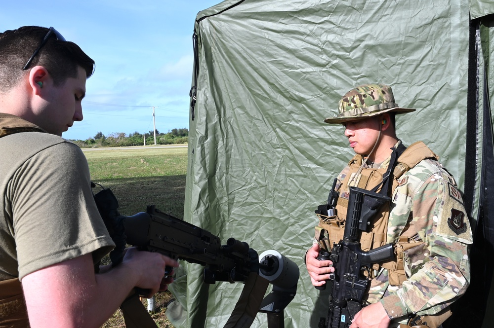 3rd AEW Security Forces personnel practice TCCC during AR 23-1