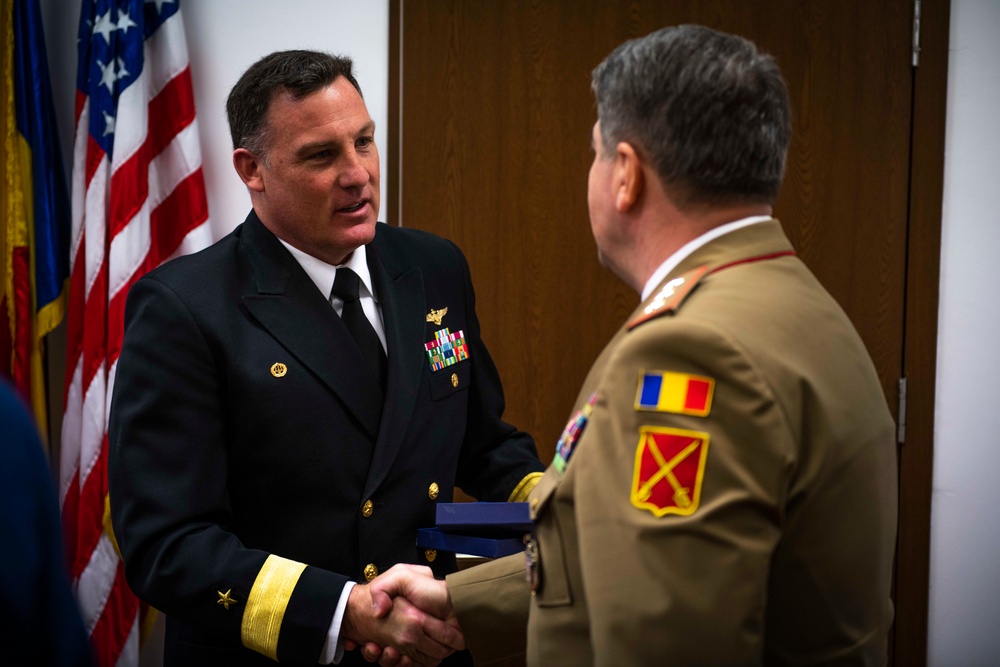 NSF Deveselu Holds Change of Command Ceremony