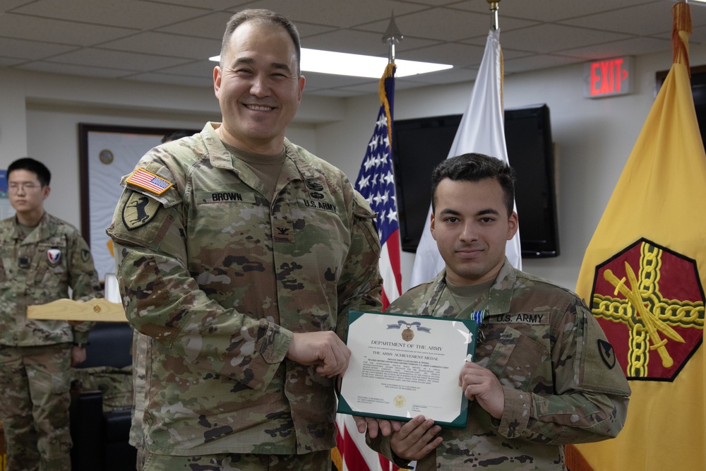 Staff Sgt. Ellis &amp; Pfc. Pineda PCS Awards