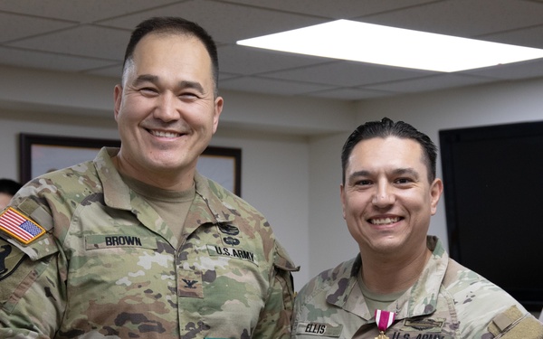 Staff Sgt. Ellis &amp; Pfc. Pineda PCS Awards