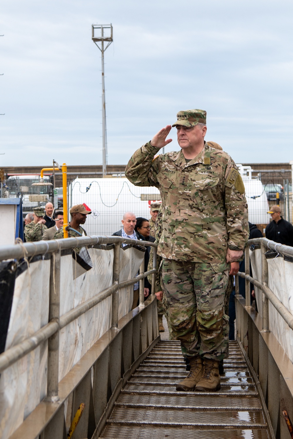 General Mark Milley Vists NAVSTA Rota