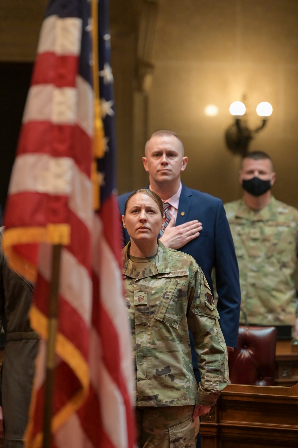 378th Fighter Squadron 1st Sgt. retires after 21 years of service