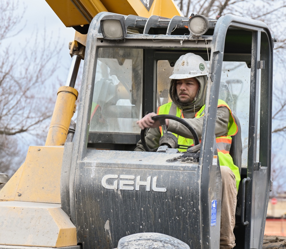 Construction for new 509th Force Support Squadron annex