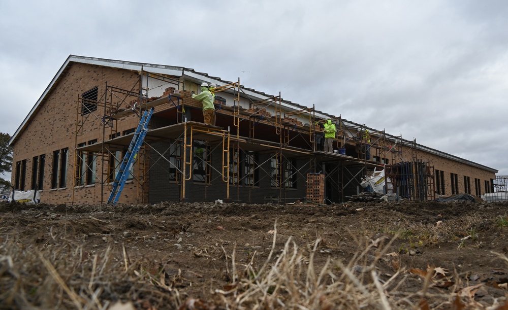 Construction for new 509th Force Support Squadron annex
