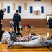 Recruit Training Command Sailors workout with local high schoolers