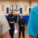 Recruit Training Command Sailors workout with local high schoolers