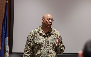 Vice Adm. John Fuller, Naval Inspector General led a discussion on professional development