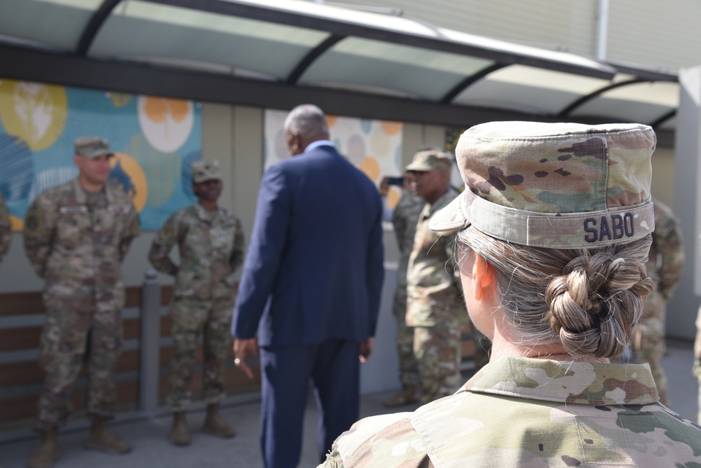 Secretary of Defense Visits with ASG Jordan Soldiers