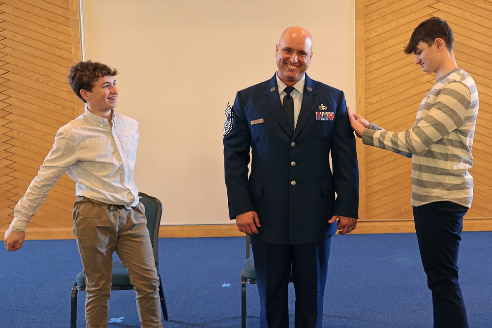 Chief Master Sgt. Levi Shadle Promotion