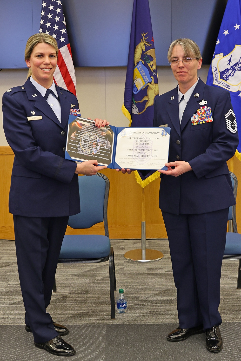 Chief Master Sgt. Dawn Porter Promotion