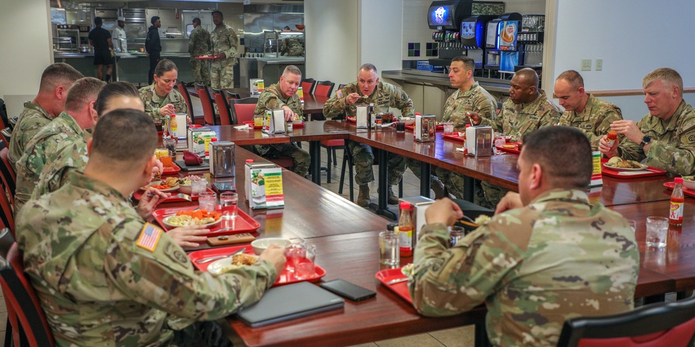 Command Sgt. Maj. Wilson and Maj. Gen. McCurry Visit the 82nd Combat Aviation Brigade