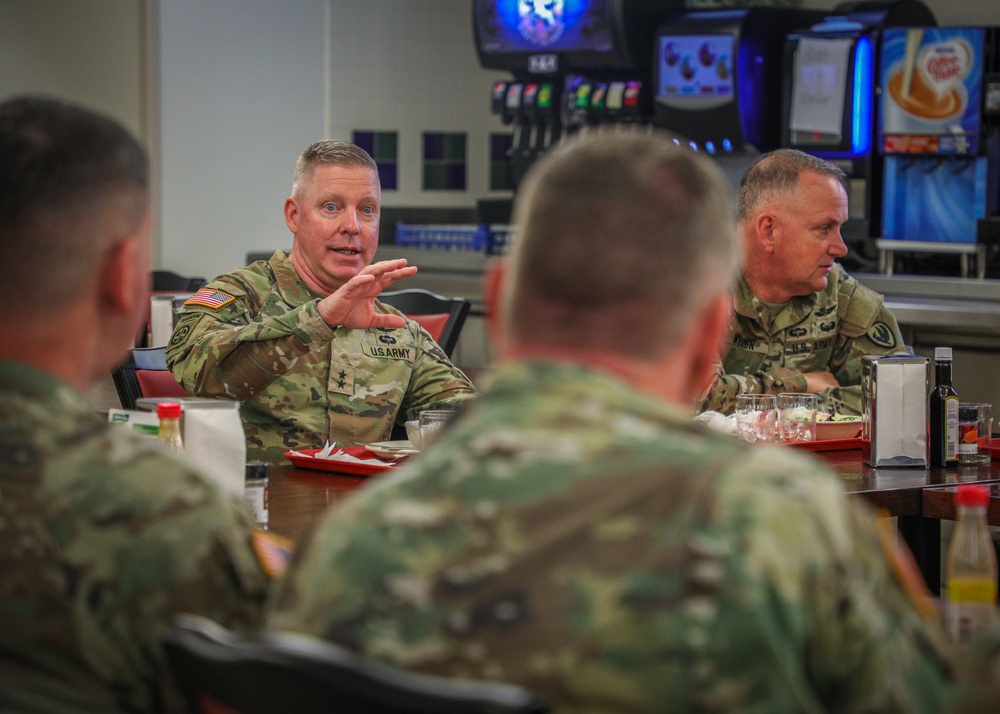 Command Sgt. Maj. Wilson and Maj. Gen. McCurry Visit the 82nd Combat Aviation Brigade