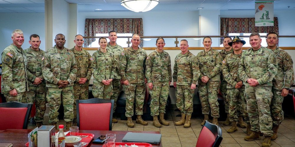 Command Sgt. Maj. Wilson and Maj. Gen. McCurry Visit the 82nd Combat Aviation Brigade