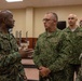 U.S. Marine Corps Col. Reginald J. McClam gives a base tour to the Commandant of the Columbian Marine Corps