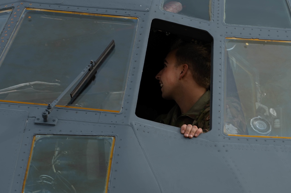 C-130J's land on Scott Air Force Base