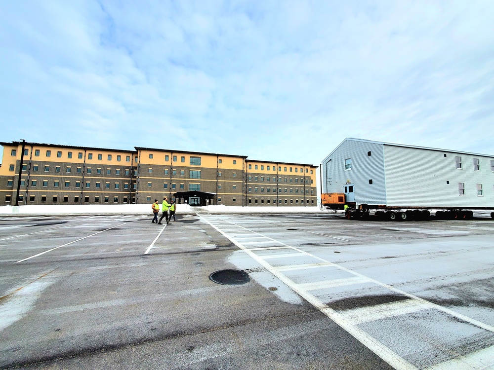 History made: Contractor moves first two World War II-era barracks at Fort McCoy