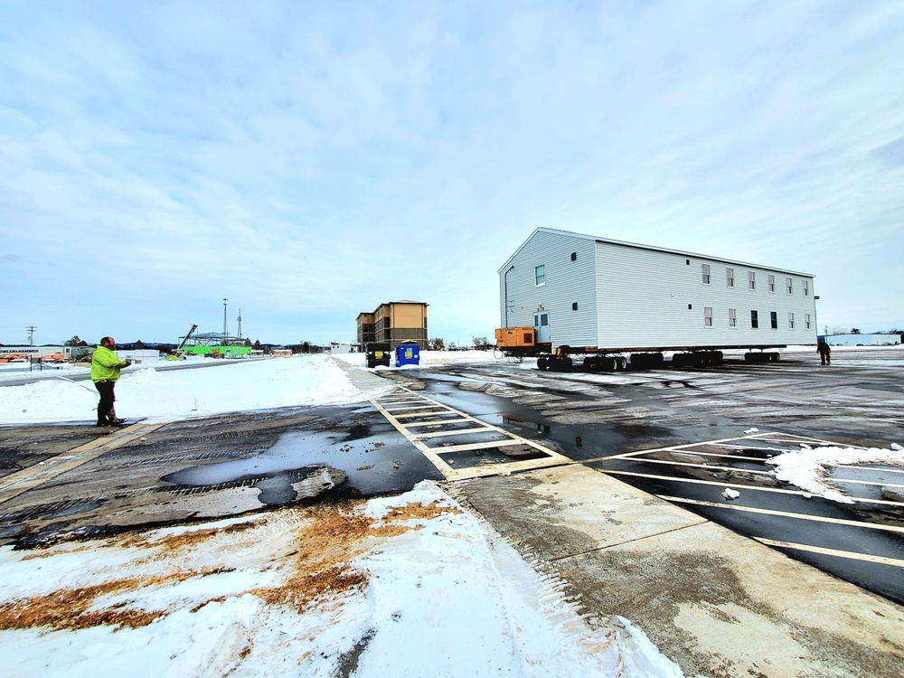 History made: Contractor moves first two World War II-era barracks at Fort McCoy