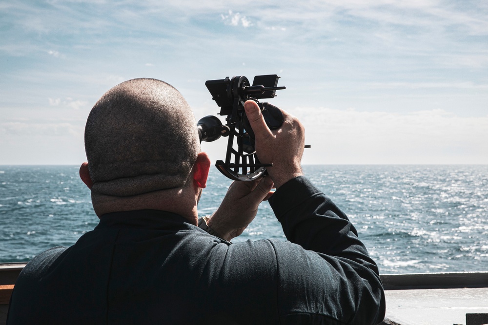 USS McFaul Sails the Atlantic Ocean