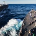 USS MCFAUL CONDUCTS A REPLENISHMENT-AT-SEA