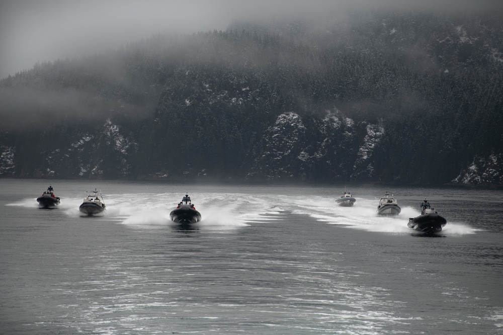 U.S. Coast Guard, Royal Canadian Mounted Police conduct law enforcement training