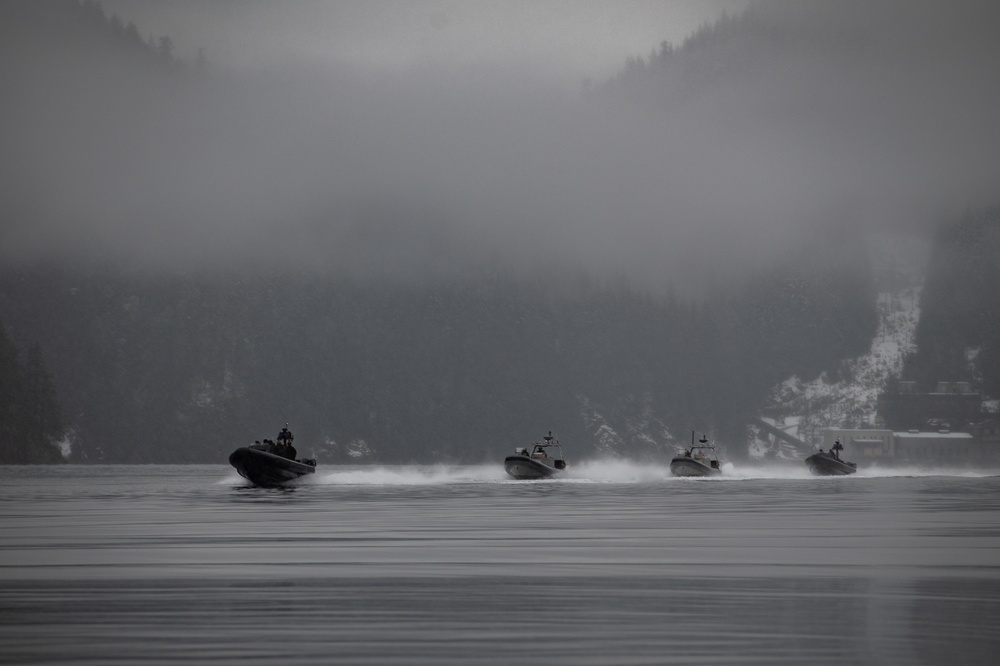 U.S. Coast Guard, Royal Canadian Mounted Police conduct law enforcement training