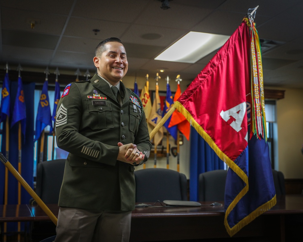 Sgt. Maj. Michael Castro Gets Promoted