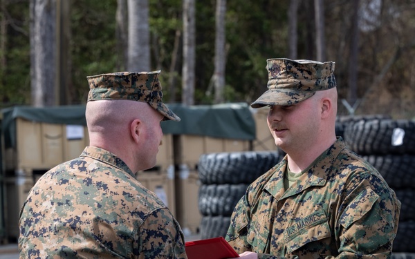 2d LAR LCpl Bryce Lien Reenlistment